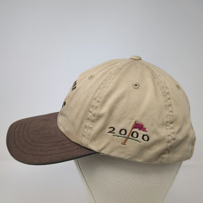 Imperial Baseball Cap Brown Beige One Size Chicopee Country Club Golf 2000 Hat
