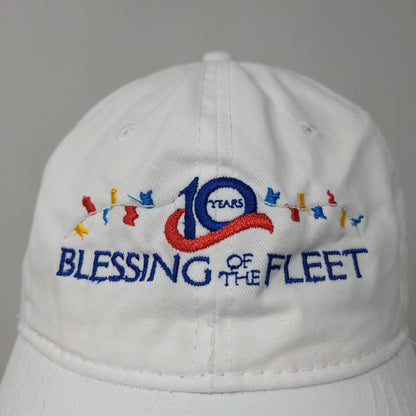 Port & Company Men's Slideback Hat White Blessing of the Feet 2022 Logo