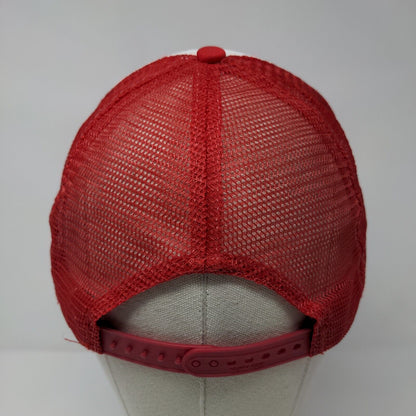 Free Range Junker Snapback Rope Trucker Hat Red OSFA Mesh Back Nissin