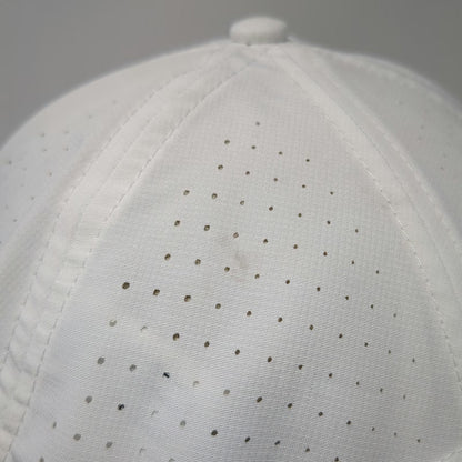 Wilson Baseball Cap White One Size Perforated Panels Embroidered Logo Sport hat