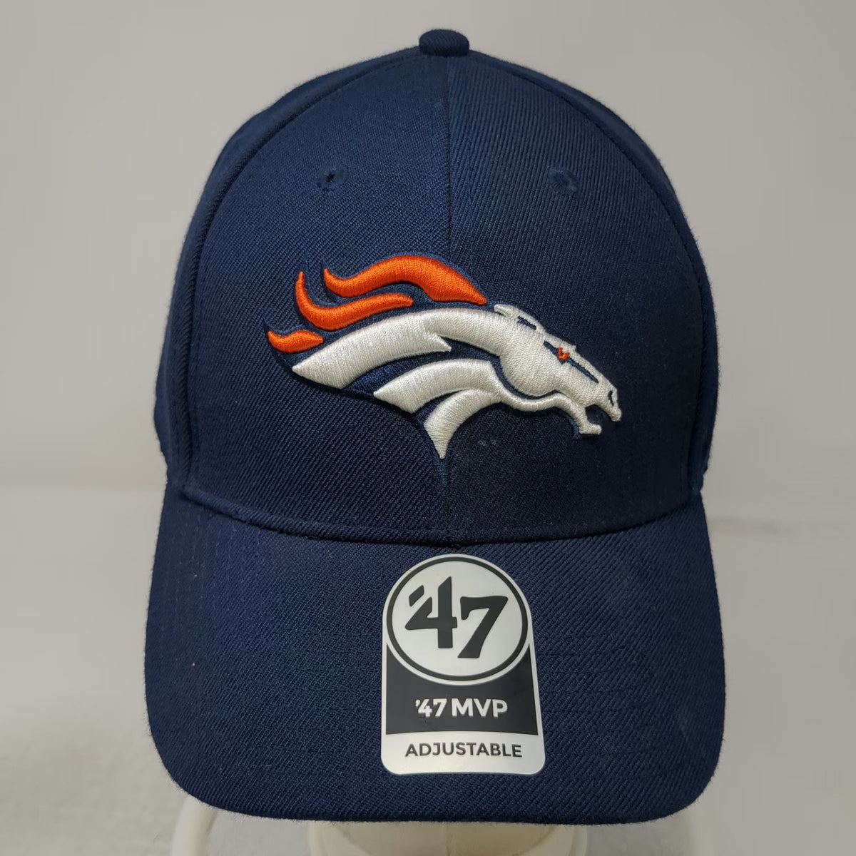 '47 MVP Denver Broncos NFL Blue Baseball Cap One Size Strapback Curved Brim Hat