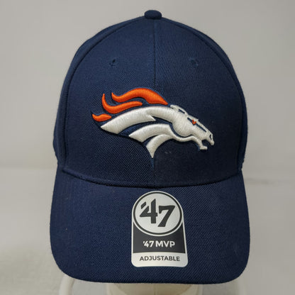'47 MVP Denver Broncos NFL Blue Baseball Cap One Size Strapback Curved Brim Hat