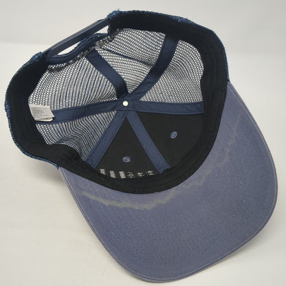 Academy Sports + Outdoors Snapback Trucker Hat Blue One Size Mesh Back
