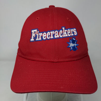 Firecrackers Strapback Hat Red OSFM Adjustable Embroidered Cotton New Era