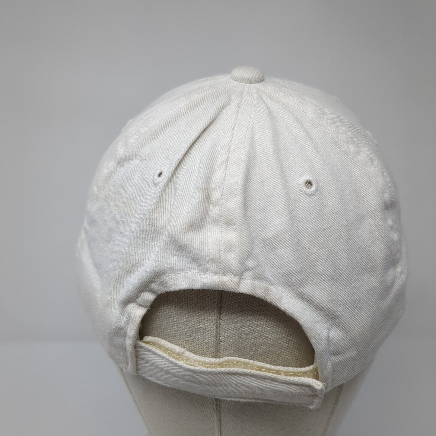 Jack Daniel's Old No.7 Strapback Hat White One Size Adjustable Embroidered
