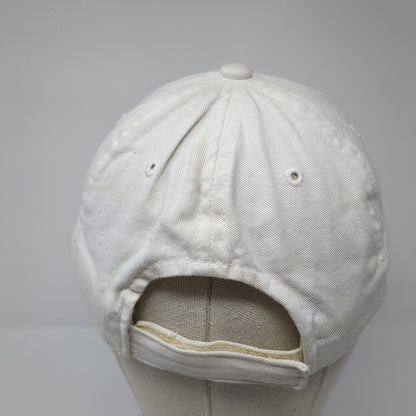 Jack Daniel's Old No.7 Strapback Hat White One Size Adjustable Embroidered