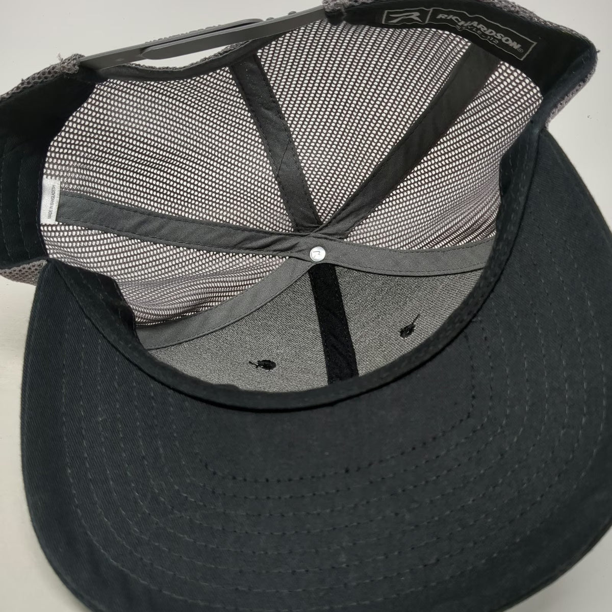 Richardson Trucker Hat Black One Size Jackson Energy Mesh Back Snapback Gray