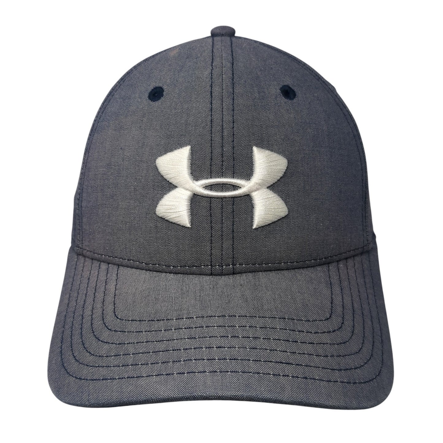 Under Armour Golf Slideback Hat Blue One Size Embroidered Leather Strap