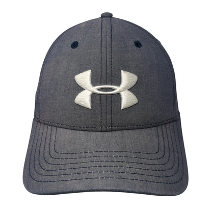 Under Armour Golf Slideback Hat Blue One Size Embroidered Leather Strap