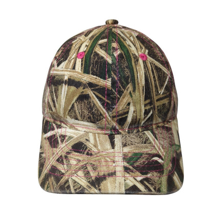 Unbranded Strapback Hat Camouflage One Size Adjustable Vented Holes 6 Panel