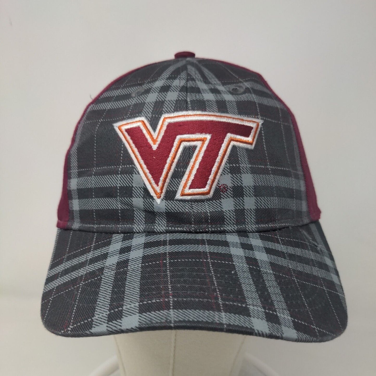 NCAA Men's Slideback Hat Multicolor Embroidered Virginia Tech VT Hokies Logo