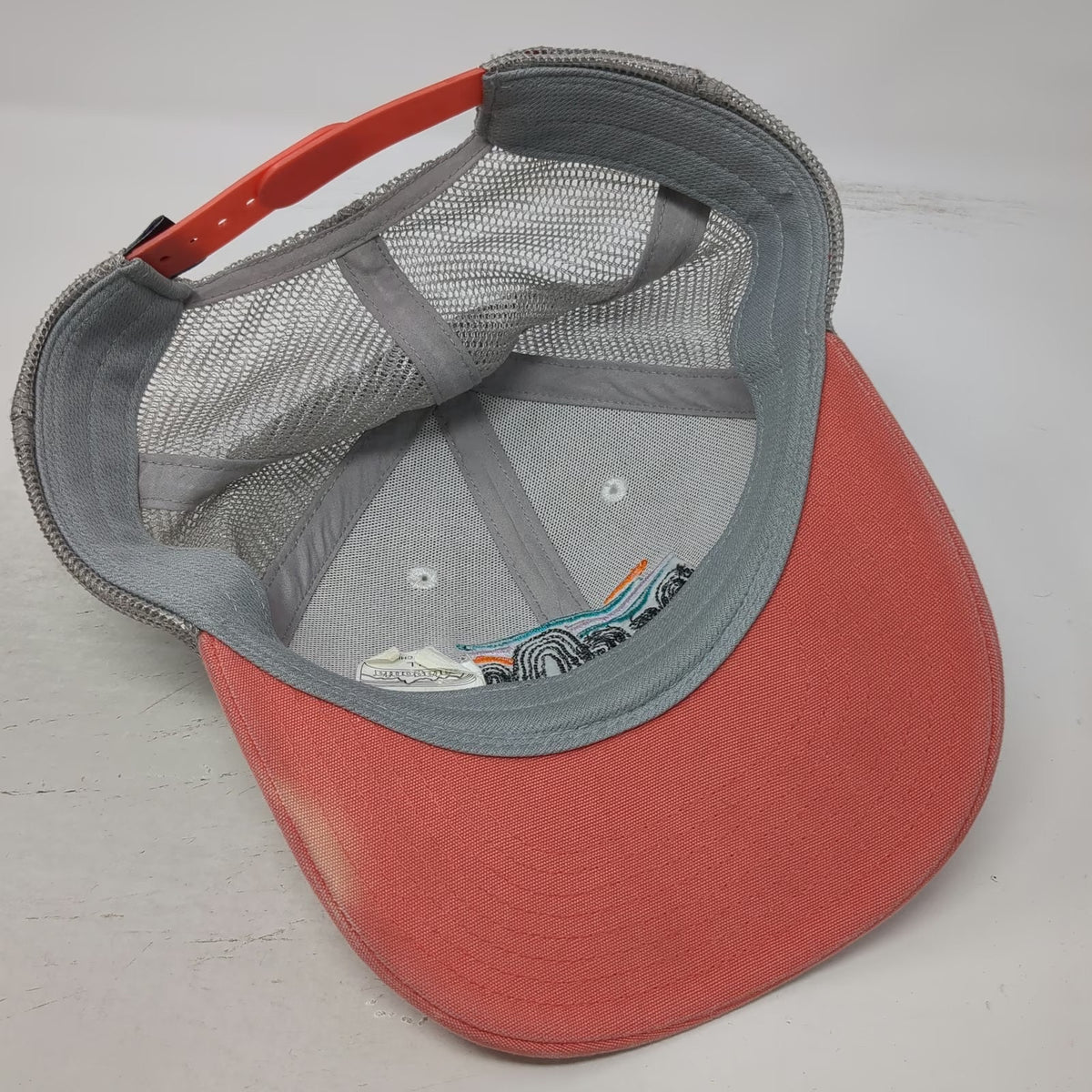 Patagonia Trucker Hat White OS Mesh Back Embroidered Logo Snapback Mountain