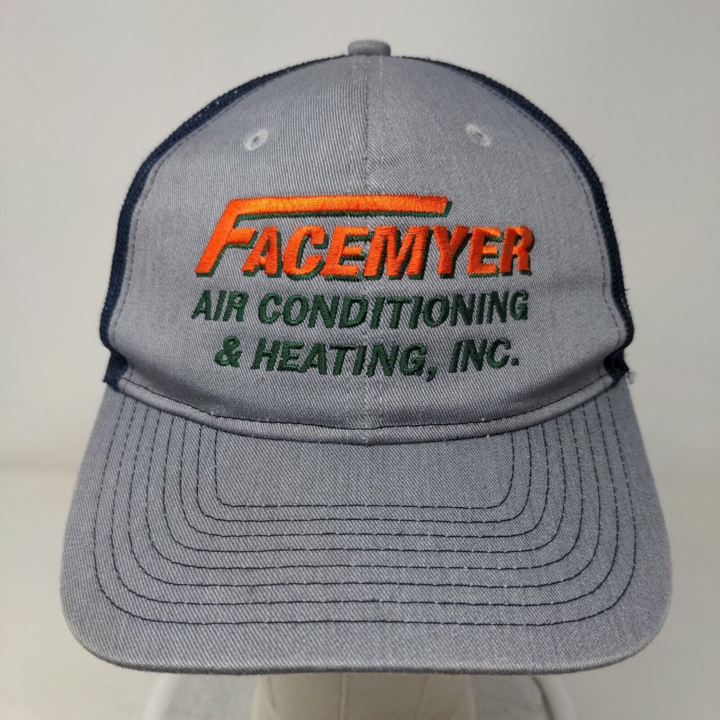 Facemyer Air Conditioning & Heating Inc. Snapback Trucker Hat Blue OS Mesh Back