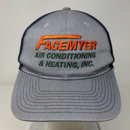 Facemyer Air Conditioning & Heating Inc. Snapback Trucker Hat Blue OS Mesh Back