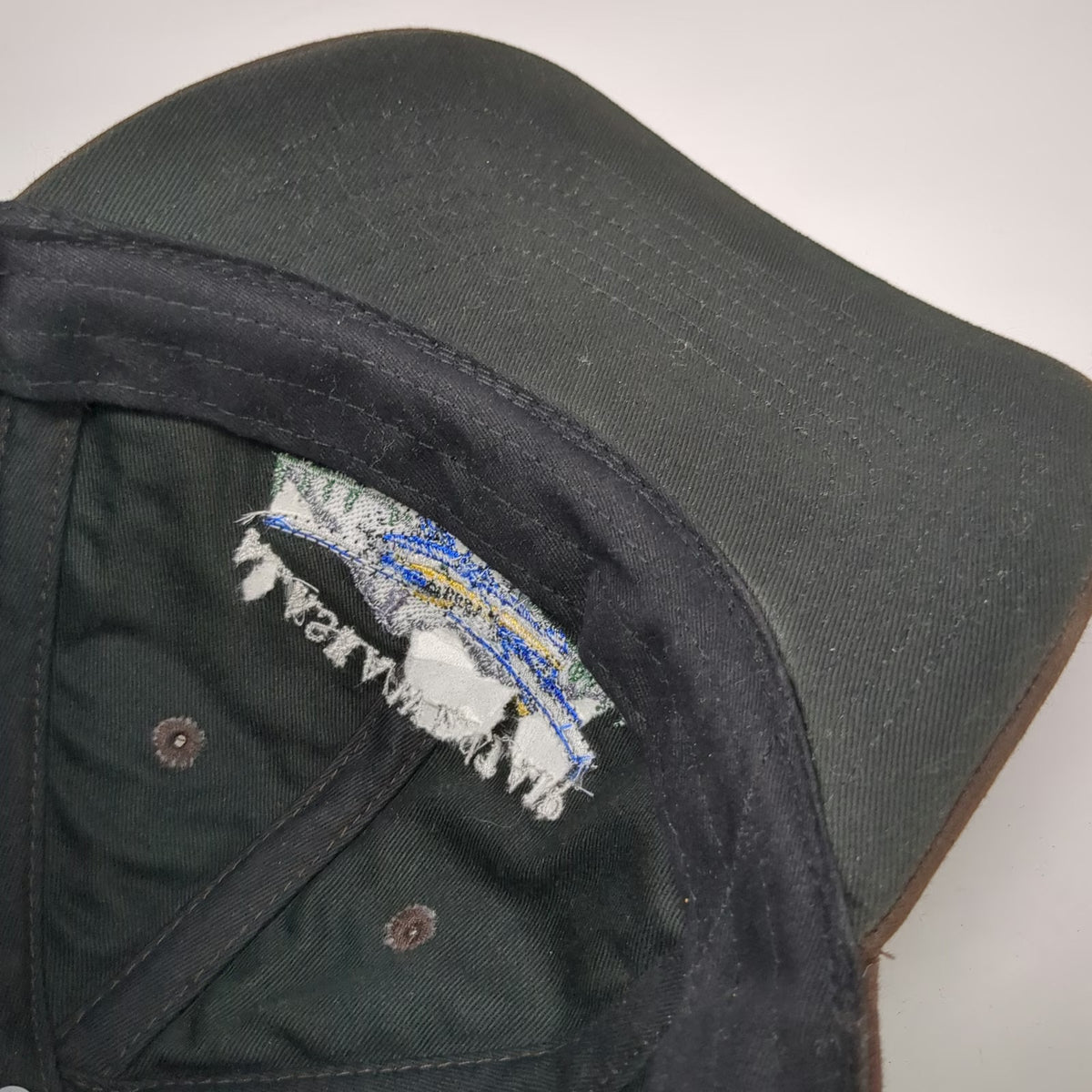 Drift Creek Outdoors Brown Baseball Oilskin Hat Alaska West Air Seaplane Kenai
