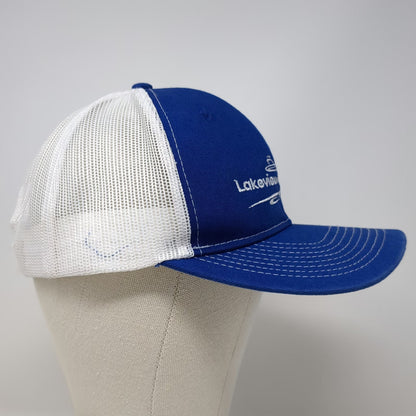 Port Authority Trucker Hat Blue One Size Lakeview Golf Club Mesh Snapback Golf