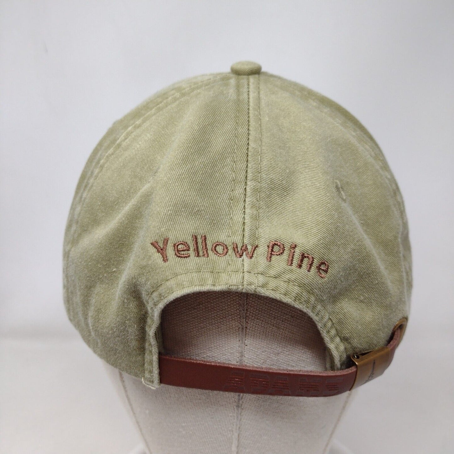Yellow Pine Slideback Hat Tan One Size Adjustable Embroidered 6 Panel Adams