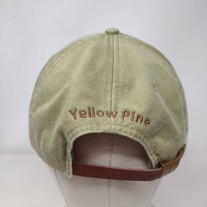 Yellow Pine Slideback Hat Tan One Size Adjustable Embroidered 6 Panel Adams