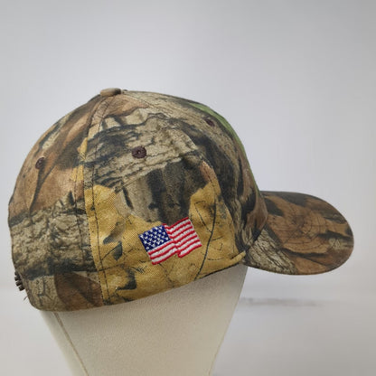 Snapback Brown Green One Size Camo Solvay Fluorides American Flag Hunting Hat