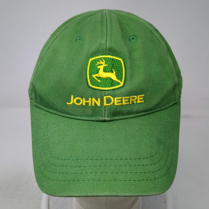 John Deere Baseball Cap Green One Size Embroidered Logo Slideback Slogan Hat