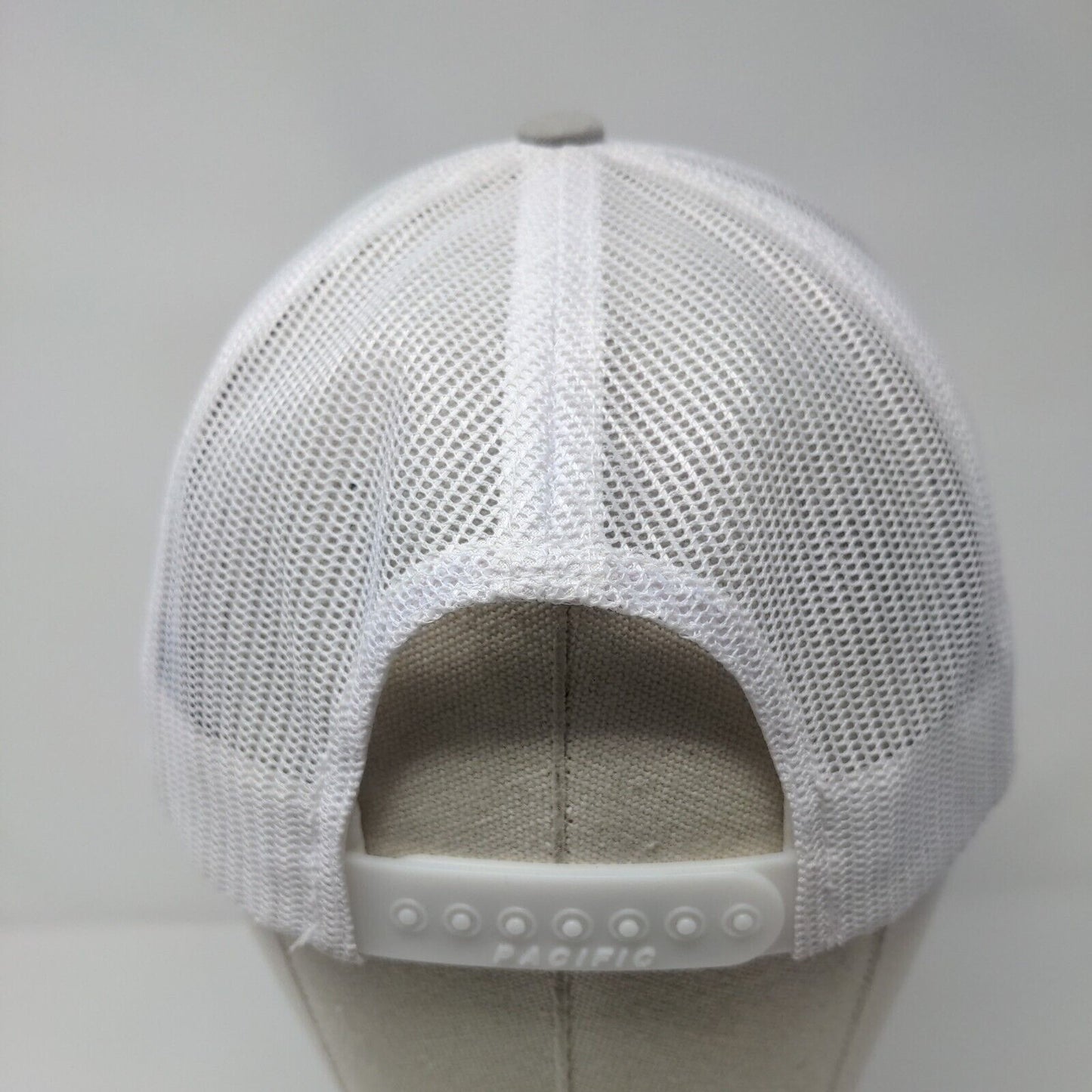 Meadow View Snapback Trucker Hat Gray One Size Mesh Back Embroidered