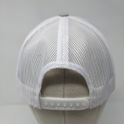 Meadow View Snapback Trucker Hat Gray One Size Mesh Back Embroidered