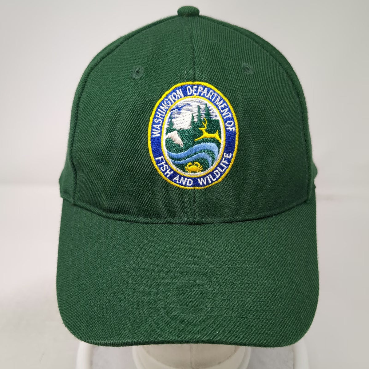Otto Green Snapback Hat One Size Washington Fish and Wildlife Department Patch