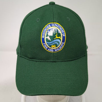 Otto Green Snapback Hat One Size Washington Fish and Wildlife Department Patch
