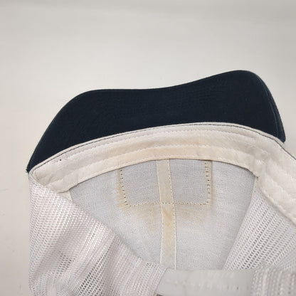 FNT Idaho Leather Patch Snapback Trucker Hat Black OSFA Mesh Back