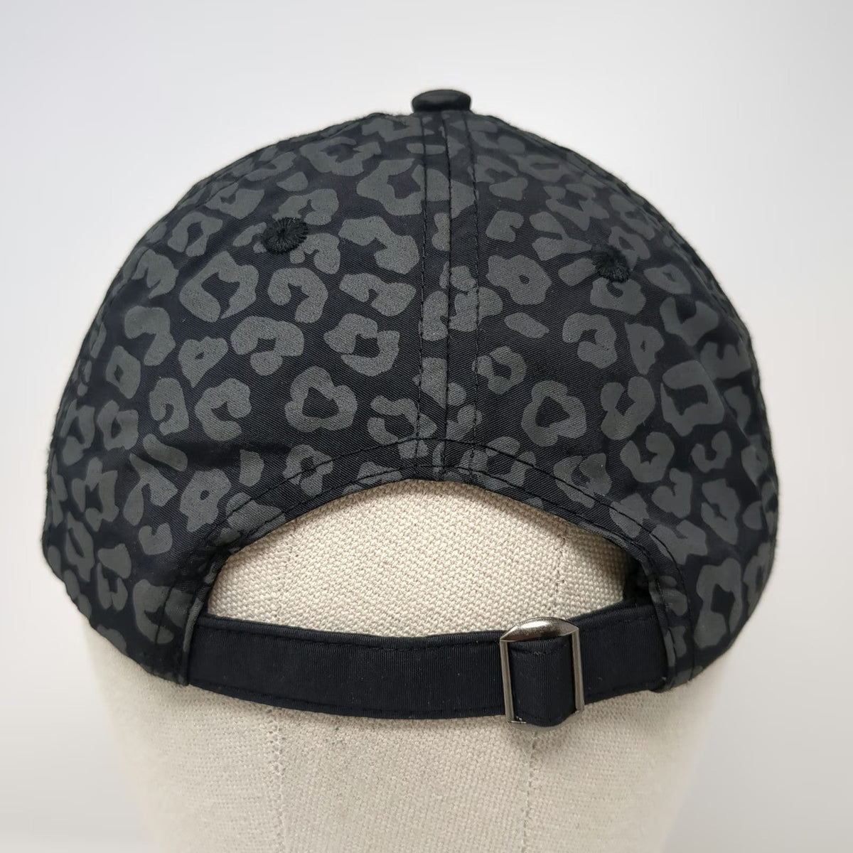 Gaiam Baseball Cap Black Gray One Size Leopard Print Athletic Fitness Yoga Hat