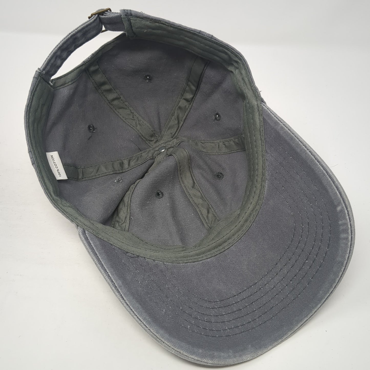 Bigfoot Slideback Hat Gray One Size Adjustable 6 Panel Vent Holes