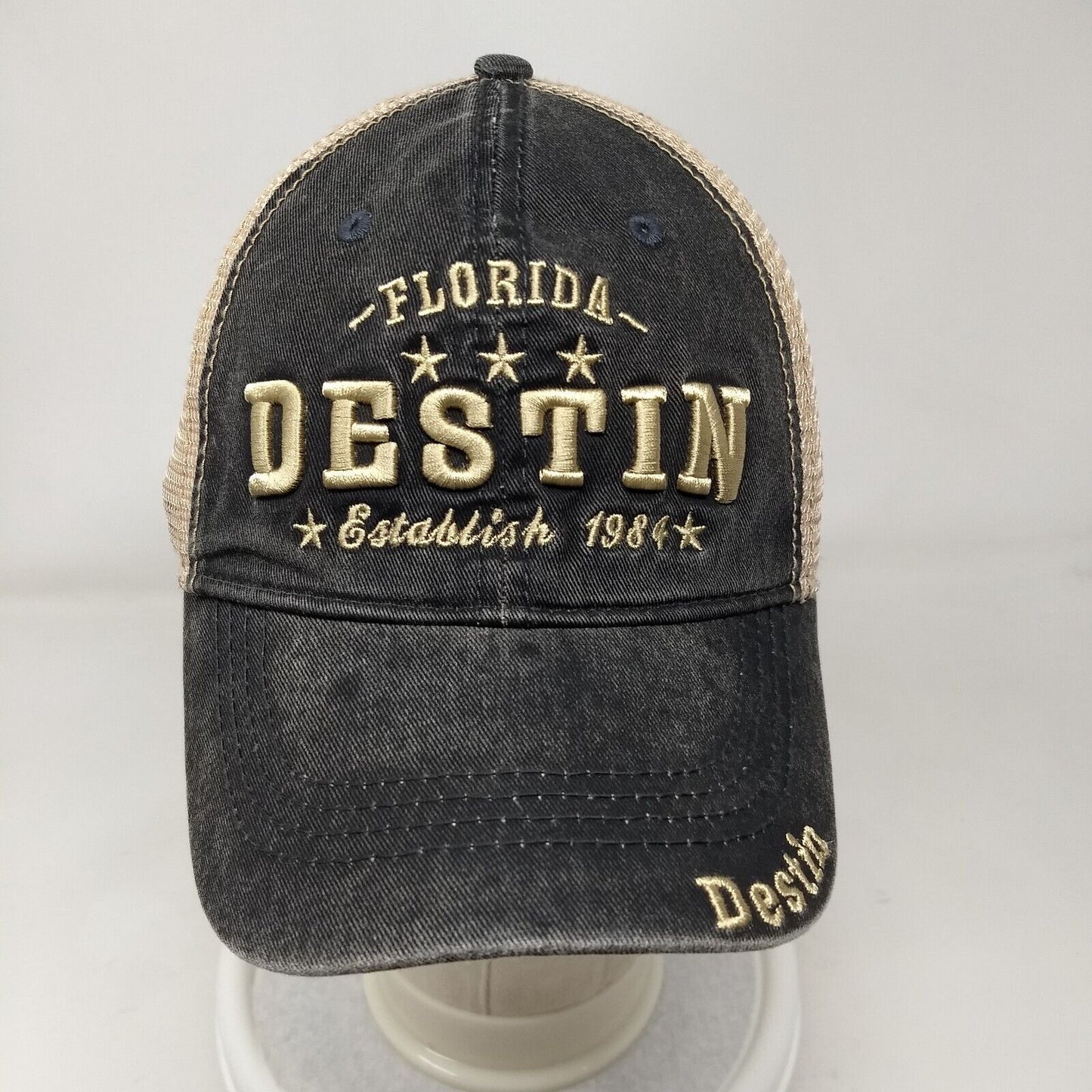 Destin Florida Snapback Mesh Back Trucker Hat Multi OSFA Embroidered