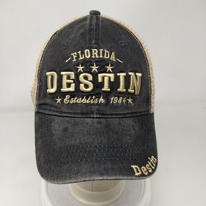 Destin Florida Snapback Mesh Back Trucker Hat Multi OSFA Embroidered