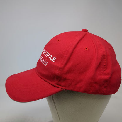 Cap America Baseball Cap Red One Size Jackson Hole Wyoming Strapback Hat Logo