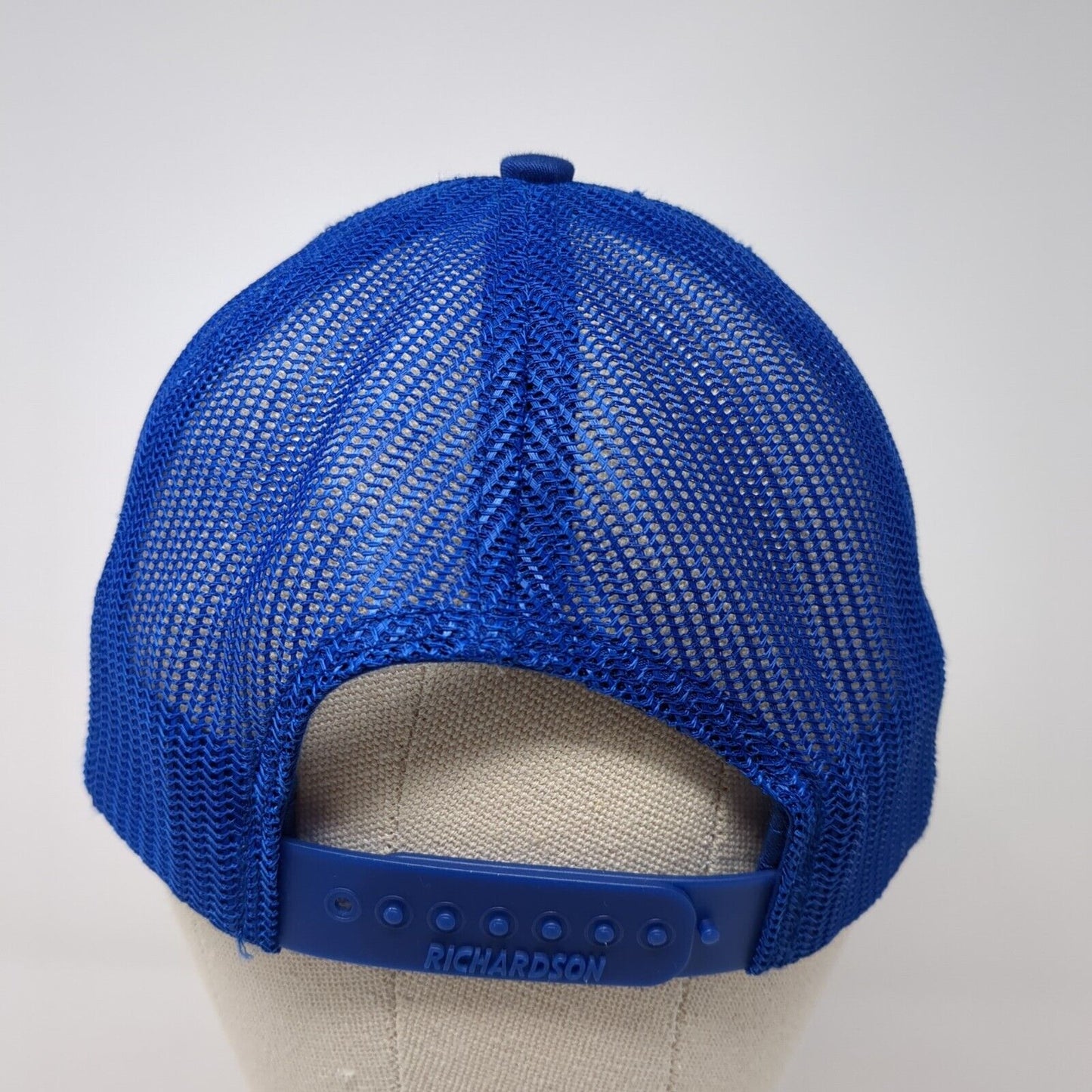 North Boise Snapback Trucker Hat Blue One Size Adjustable Mesh Back Richardson