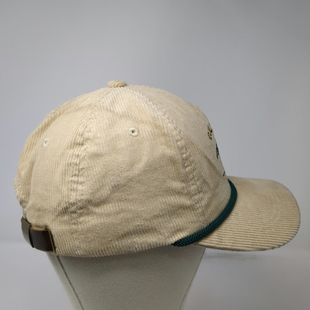Goldminer's Daughter 5 Panel Beige One Size Hat Corduroy Rope Skiing Mountain