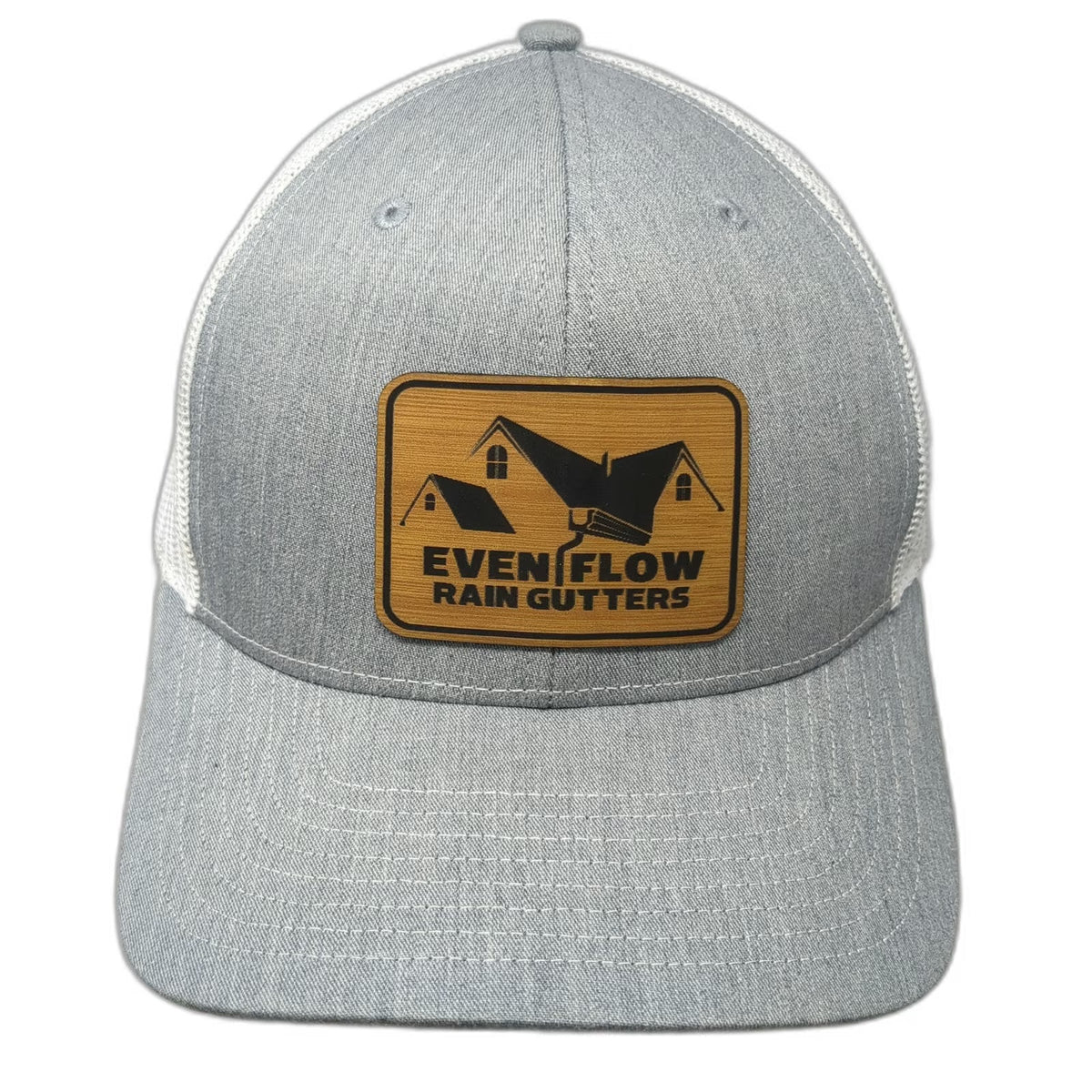 Richardson Trucker Hat Gray One Size Even Flow Rain Gutters Patch Snapback