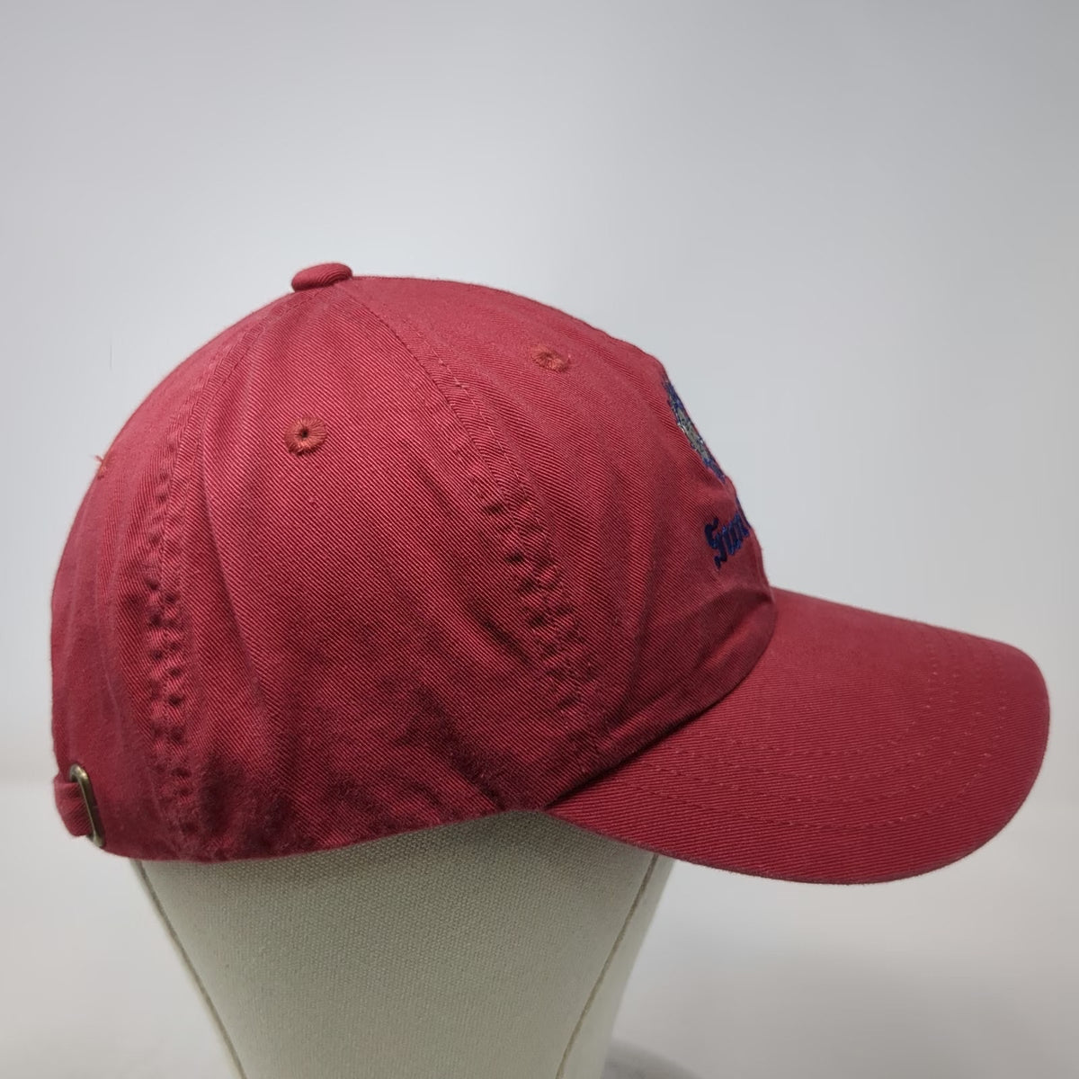 Imperial Sun Valley Red Baseball Cap One Size Slideback Embroidered Cotton Hat