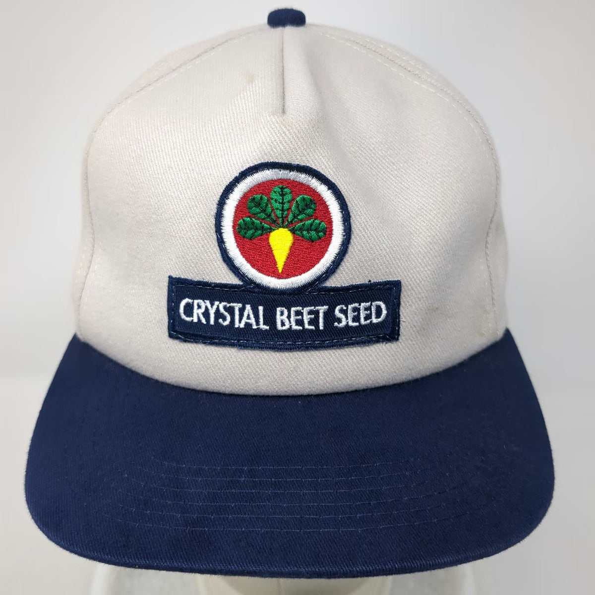 K-Products 5 Panel Gray Blue Hat One Size Crystal Beet Seed Patch Snapback