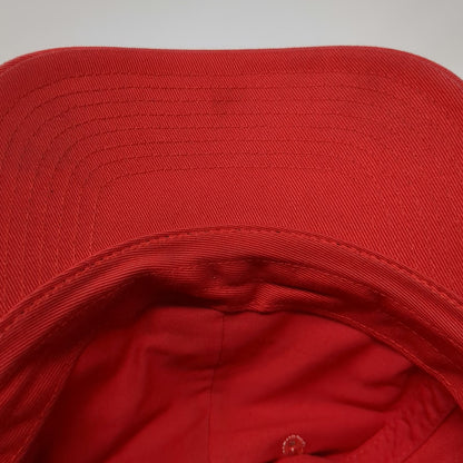 Nike Baseball Cap Red M Slideback Adjustable Cotton Hat Embroidered Swoosh Logo