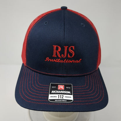 RJS Invitational Snapback Mesh Back Trucker Hat Multi One Size Adjustable