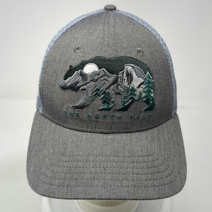 The North Face Trucker Hat Gray One Size Bear Mountain Mesh Snapback Outdoors