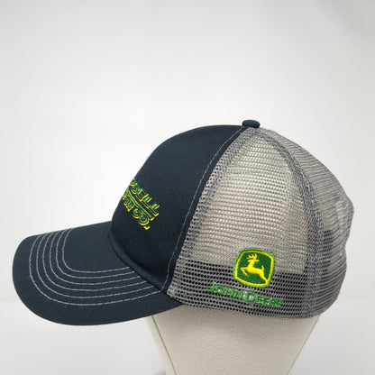 Campbell Tractor Co. Snapback Trucker Hat Black OS Adjustable Mesh John Deere