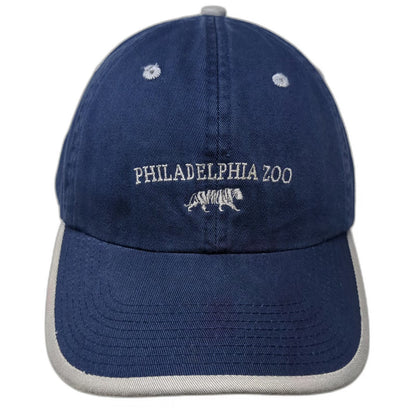 Perrin Philadelphia Zoo Tiger Baseball Cap Blue Gray One Size Slideback Hat