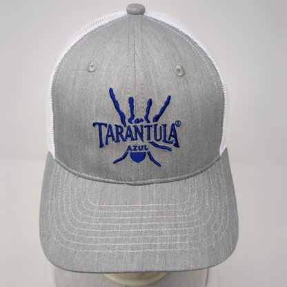 Tarantula Azul Snapback Mesh Back Trucker Hat Gray One Size Colorblock