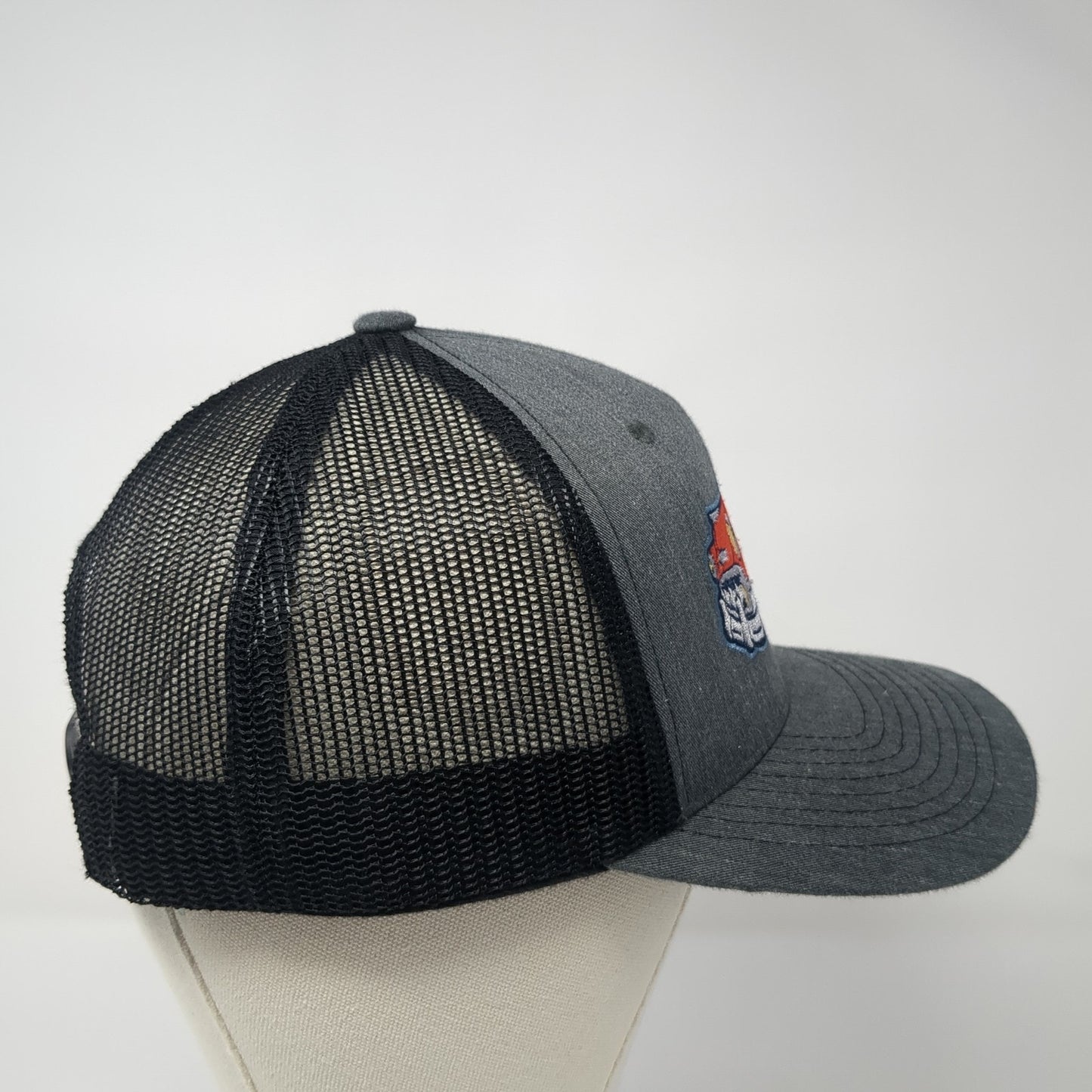 Unbranded Snapback Trucker Hat Gray One Size Adjustable Mesh Back 6 Panel