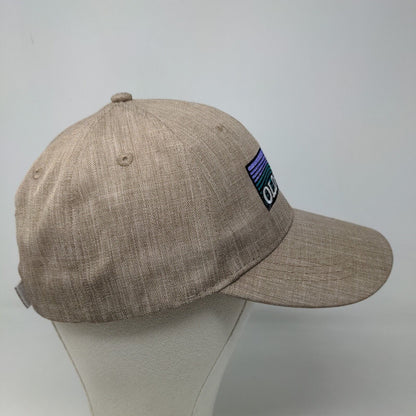 Hit Wear Men's Strapback Hat Tan Size OSFA Embroidered Old Row Logo Polyester