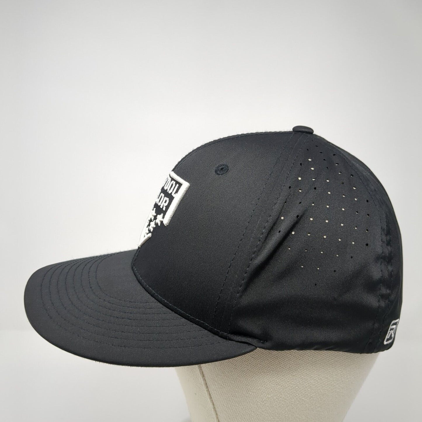 5-Tool Valor Fitted Hat Black S/M Embroidered Lightweight PTS30 Richardson