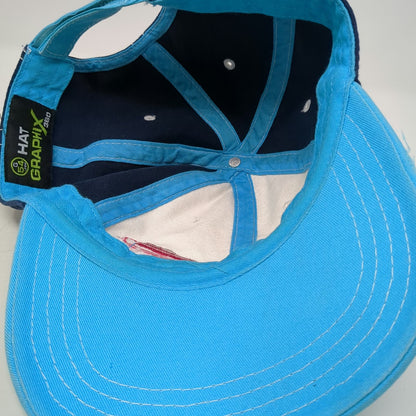 Hat Graphix 360 Baseball Cap Blue One Size Utahs Hogle Zoo Embroidered Strapback