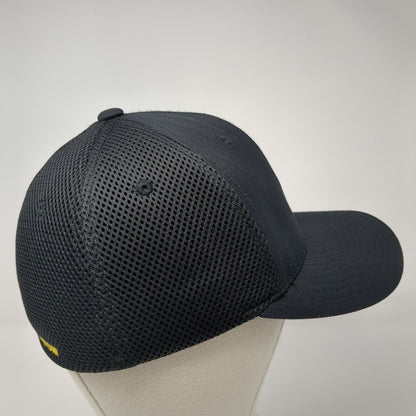 Medicine Man Fitted Hat Black S/M Embroidered Flexfit Breathable Yupoong
